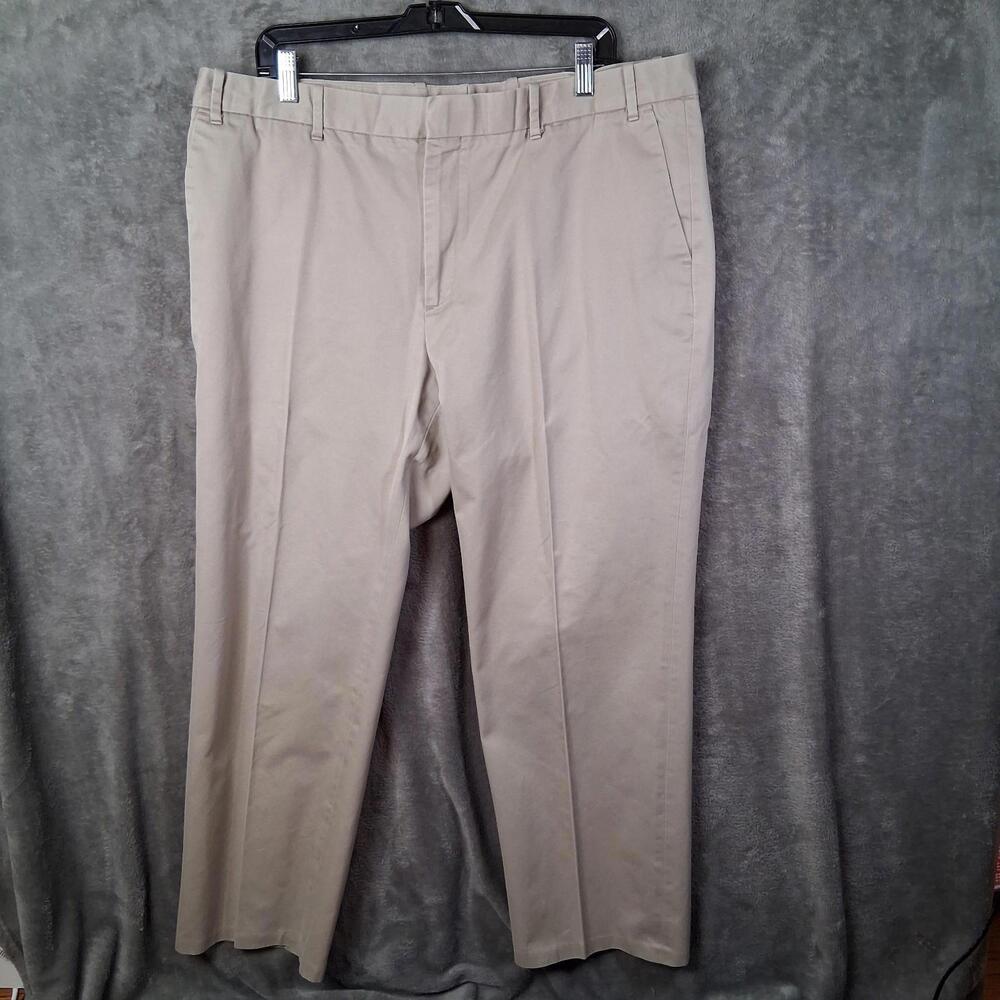 Axist Pants Mens 40x30‎ Straight Leg Pleated Beige Inseam 28.5 Casual Dress